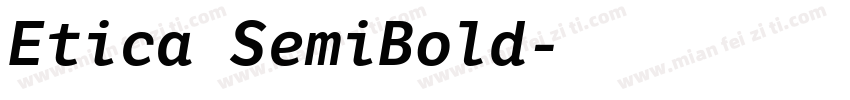 Etica SemiBold字体转换